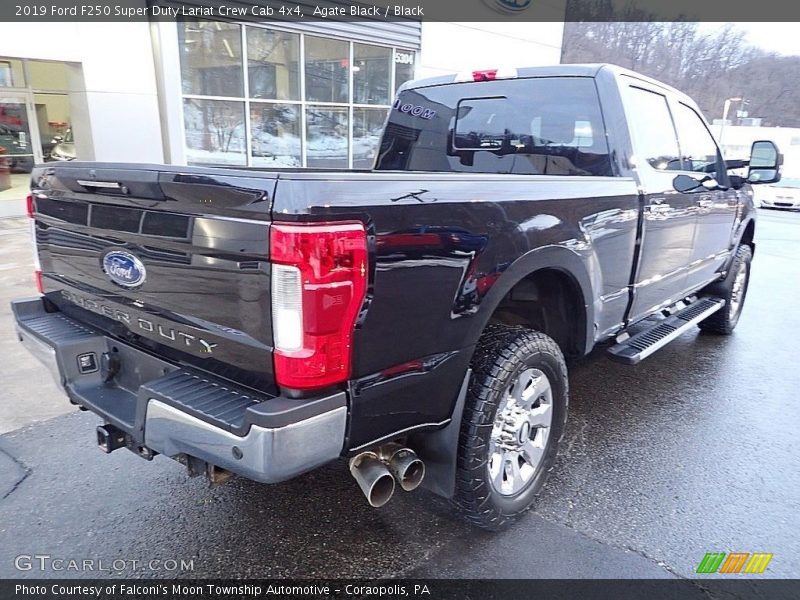 Agate Black / Black 2019 Ford F250 Super Duty Lariat Crew Cab 4x4