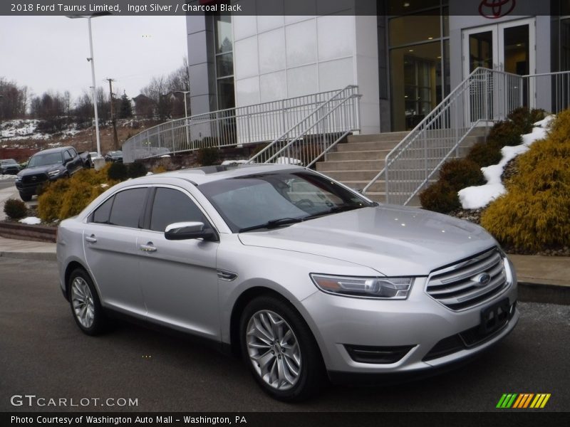 Ingot Silver / Charcoal Black 2018 Ford Taurus Limited