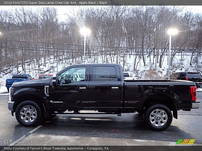 Agate Black / Black 2019 Ford F250 Super Duty Lariat Crew Cab 4x4