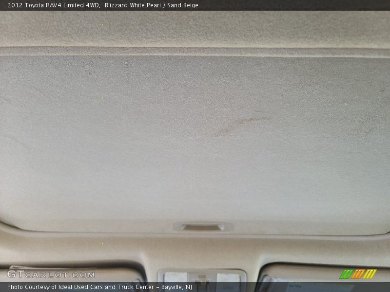 Blizzard White Pearl / Sand Beige 2012 Toyota RAV4 Limited 4WD