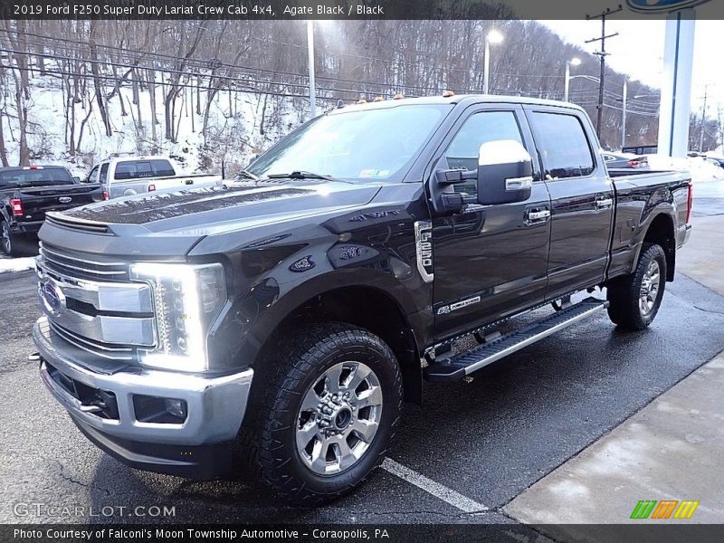 Agate Black / Black 2019 Ford F250 Super Duty Lariat Crew Cab 4x4