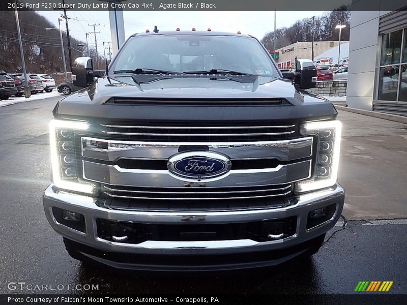 Agate Black / Black 2019 Ford F250 Super Duty Lariat Crew Cab 4x4