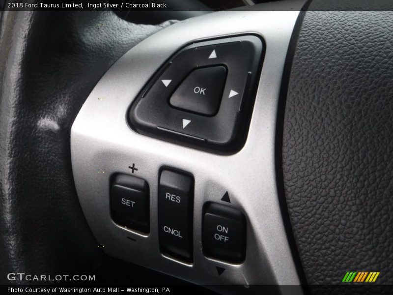 Ingot Silver / Charcoal Black 2018 Ford Taurus Limited