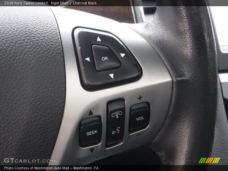 Ingot Silver / Charcoal Black 2018 Ford Taurus Limited