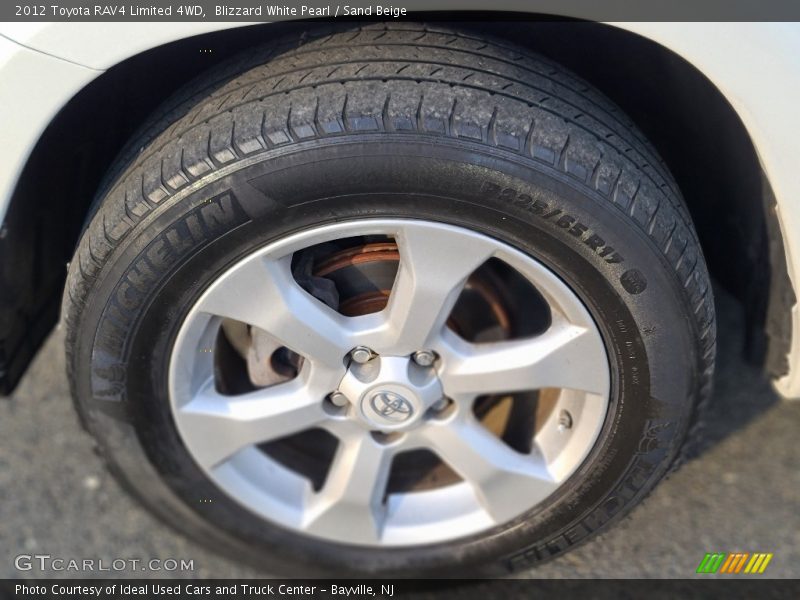Blizzard White Pearl / Sand Beige 2012 Toyota RAV4 Limited 4WD