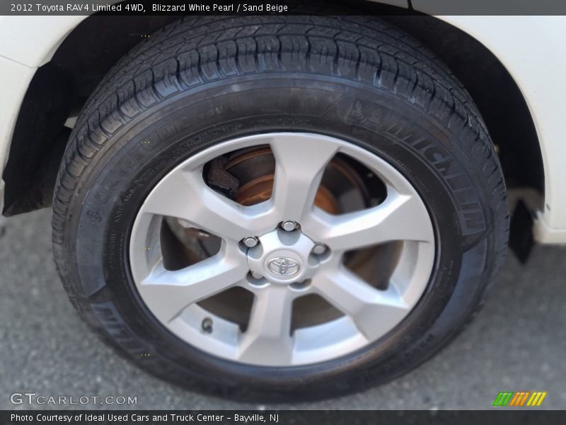 Blizzard White Pearl / Sand Beige 2012 Toyota RAV4 Limited 4WD