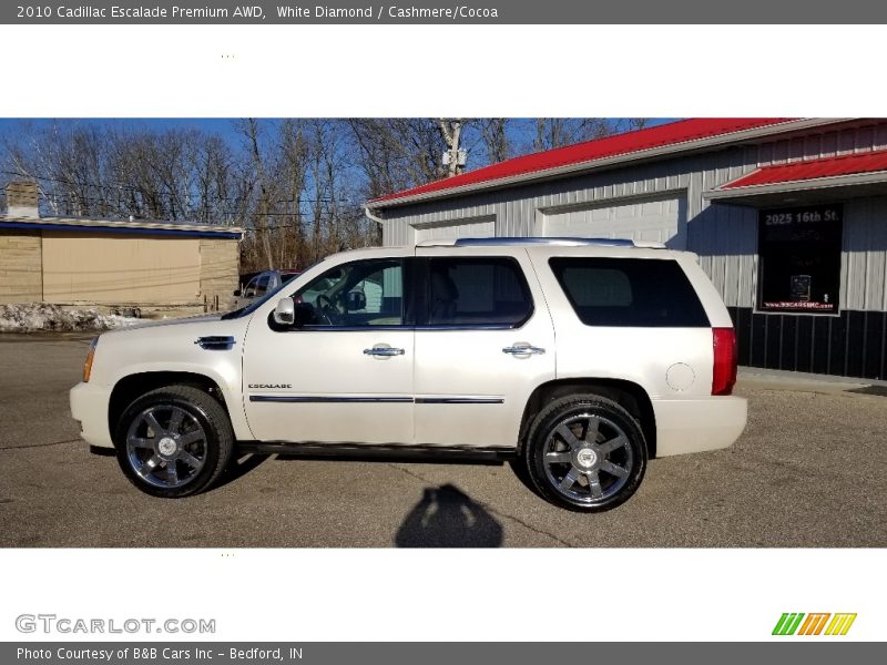 White Diamond / Cashmere/Cocoa 2010 Cadillac Escalade Premium AWD