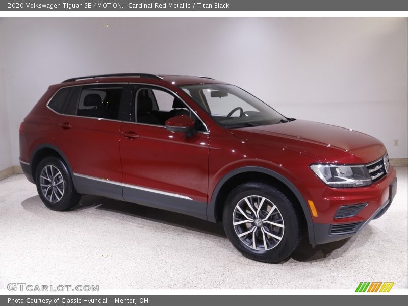 Cardinal Red Metallic / Titan Black 2020 Volkswagen Tiguan SE 4MOTION