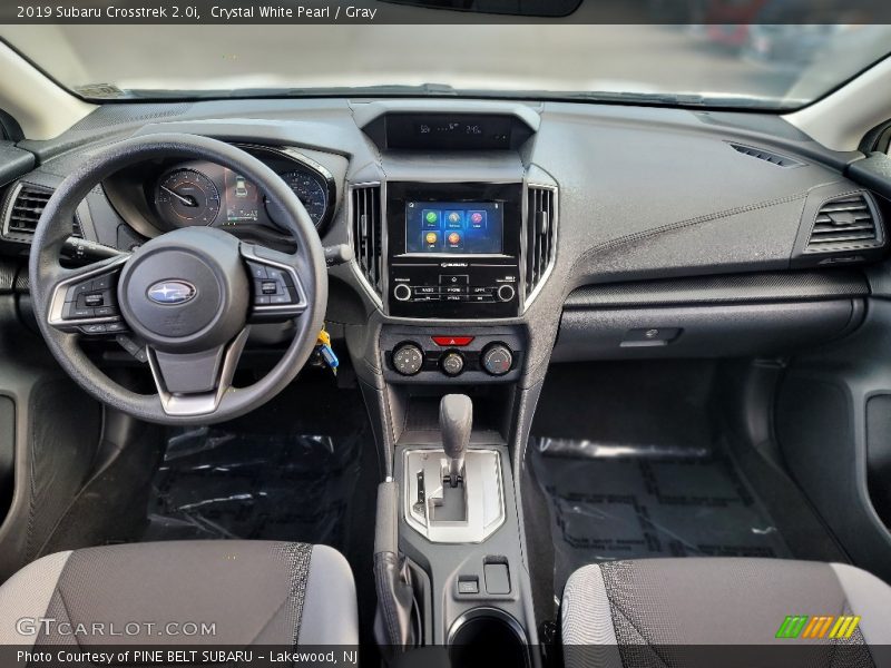 Crystal White Pearl / Gray 2019 Subaru Crosstrek 2.0i