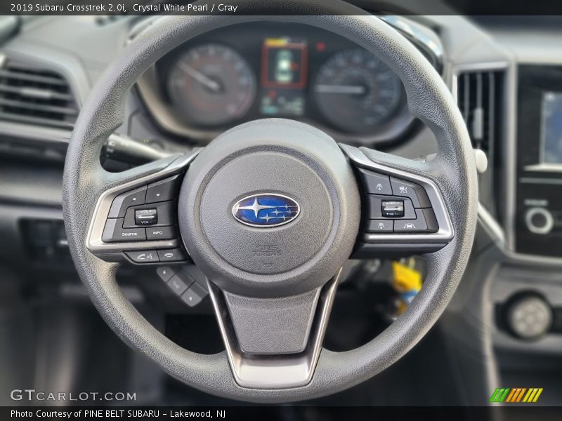 Crystal White Pearl / Gray 2019 Subaru Crosstrek 2.0i