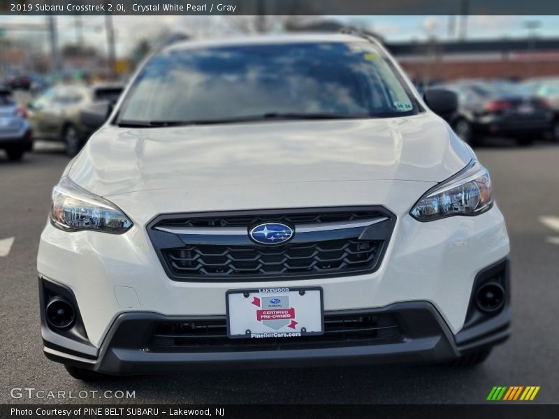 Crystal White Pearl / Gray 2019 Subaru Crosstrek 2.0i