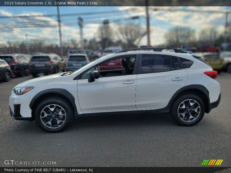 Crystal White Pearl / Gray 2019 Subaru Crosstrek 2.0i