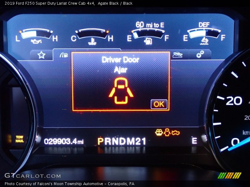 Agate Black / Black 2019 Ford F250 Super Duty Lariat Crew Cab 4x4