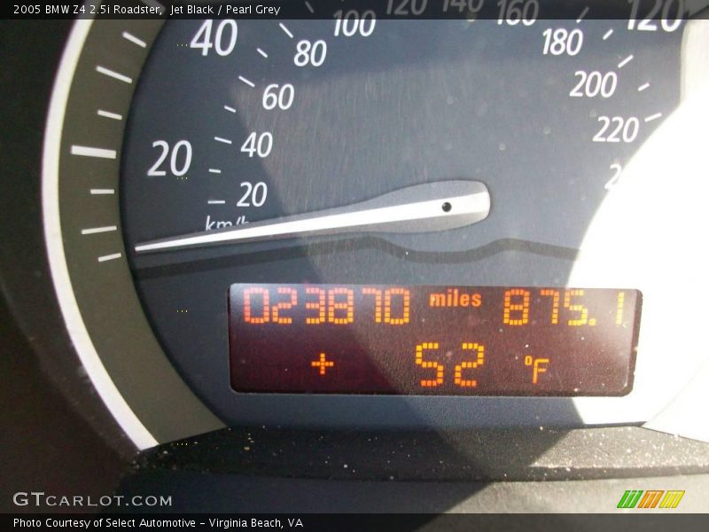 Jet Black / Pearl Grey 2005 BMW Z4 2.5i Roadster