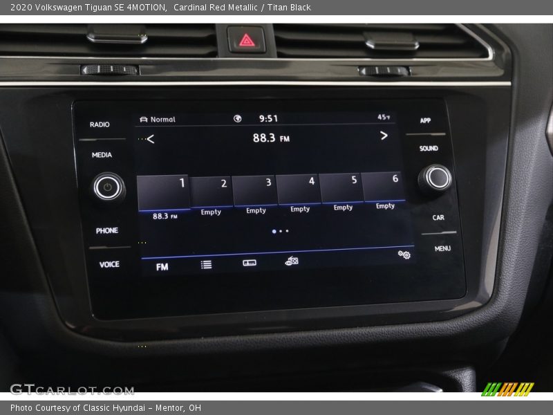 Cardinal Red Metallic / Titan Black 2020 Volkswagen Tiguan SE 4MOTION
