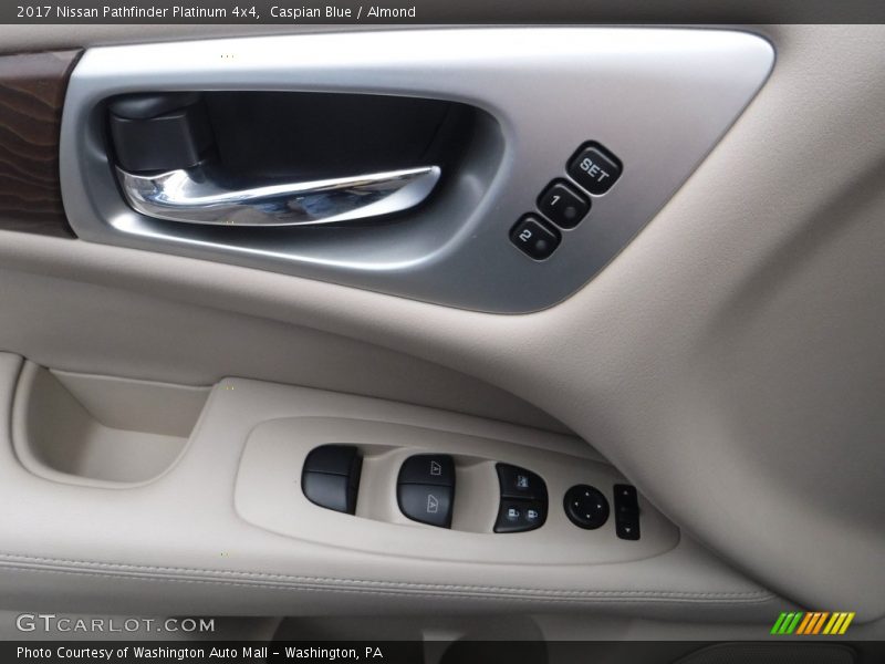 Caspian Blue / Almond 2017 Nissan Pathfinder Platinum 4x4