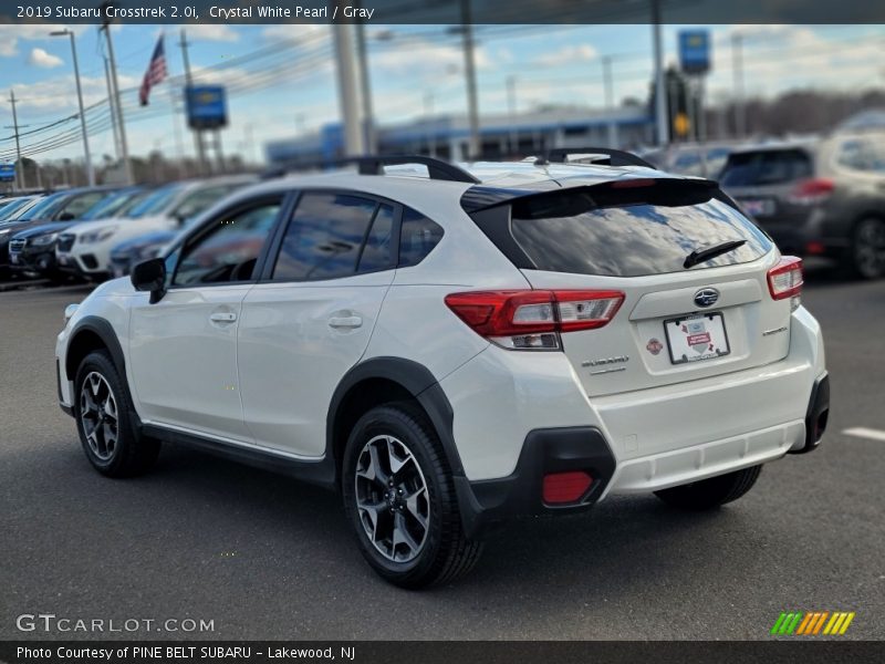 Crystal White Pearl / Gray 2019 Subaru Crosstrek 2.0i