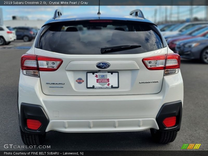 Crystal White Pearl / Gray 2019 Subaru Crosstrek 2.0i