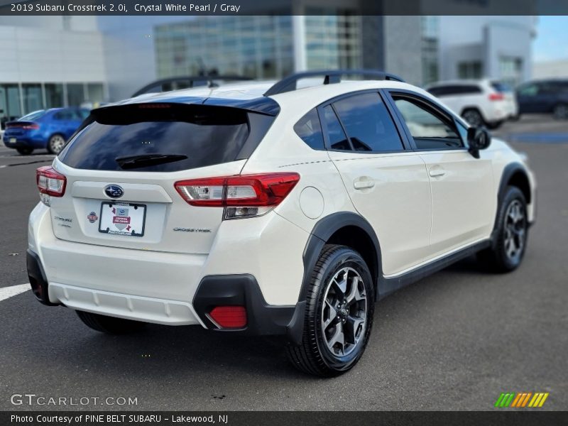 Crystal White Pearl / Gray 2019 Subaru Crosstrek 2.0i