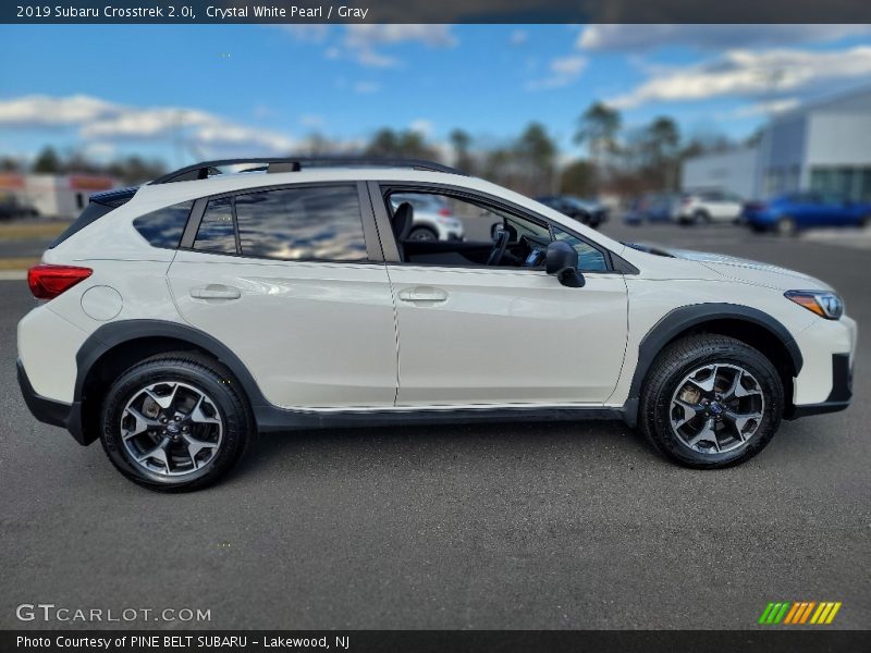 Crystal White Pearl / Gray 2019 Subaru Crosstrek 2.0i