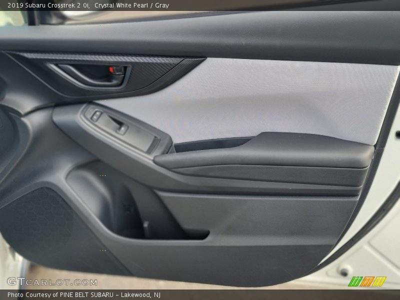 Crystal White Pearl / Gray 2019 Subaru Crosstrek 2.0i