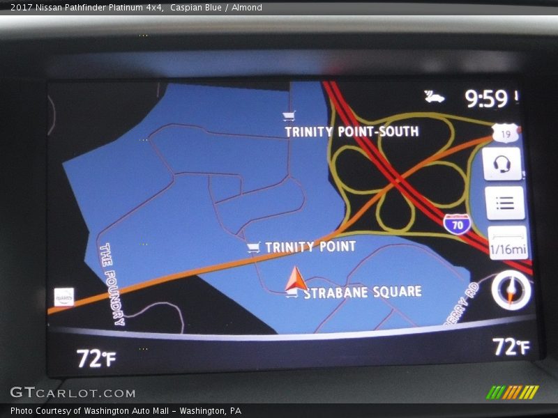 Caspian Blue / Almond 2017 Nissan Pathfinder Platinum 4x4