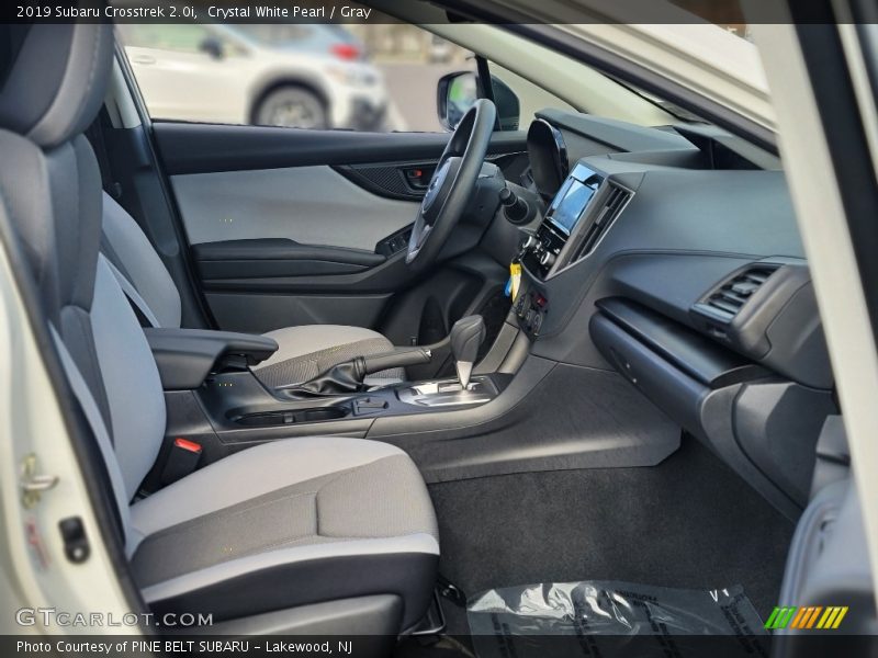 Crystal White Pearl / Gray 2019 Subaru Crosstrek 2.0i