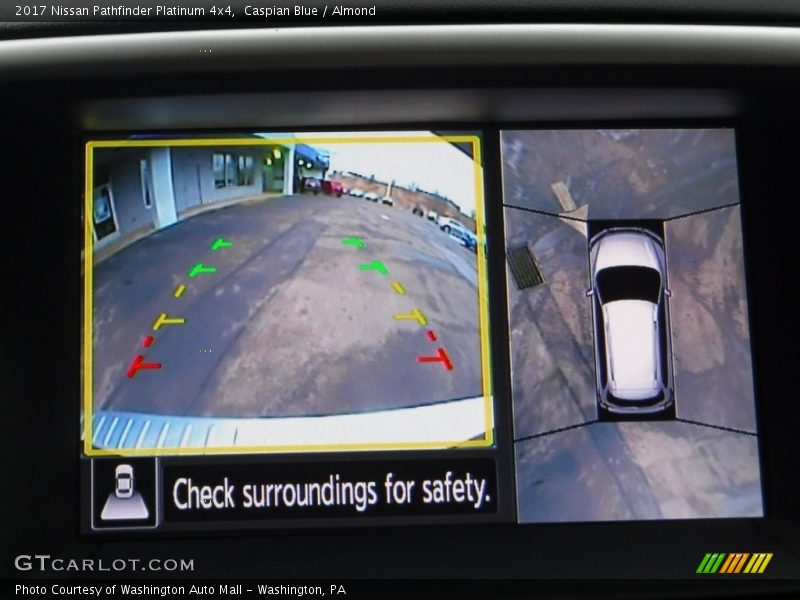 Caspian Blue / Almond 2017 Nissan Pathfinder Platinum 4x4