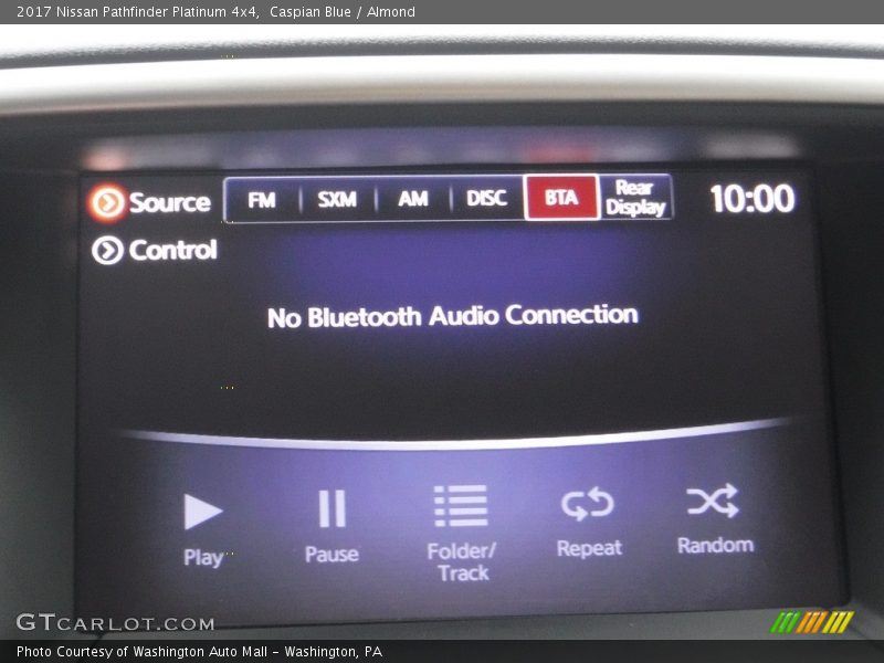 Caspian Blue / Almond 2017 Nissan Pathfinder Platinum 4x4