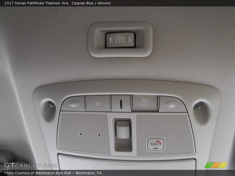 Caspian Blue / Almond 2017 Nissan Pathfinder Platinum 4x4