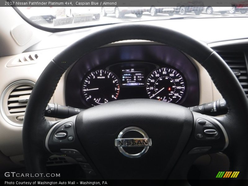 Caspian Blue / Almond 2017 Nissan Pathfinder Platinum 4x4