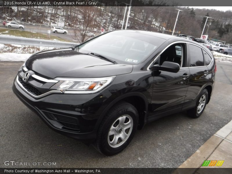 Crystal Black Pearl / Gray 2016 Honda CR-V LX AWD