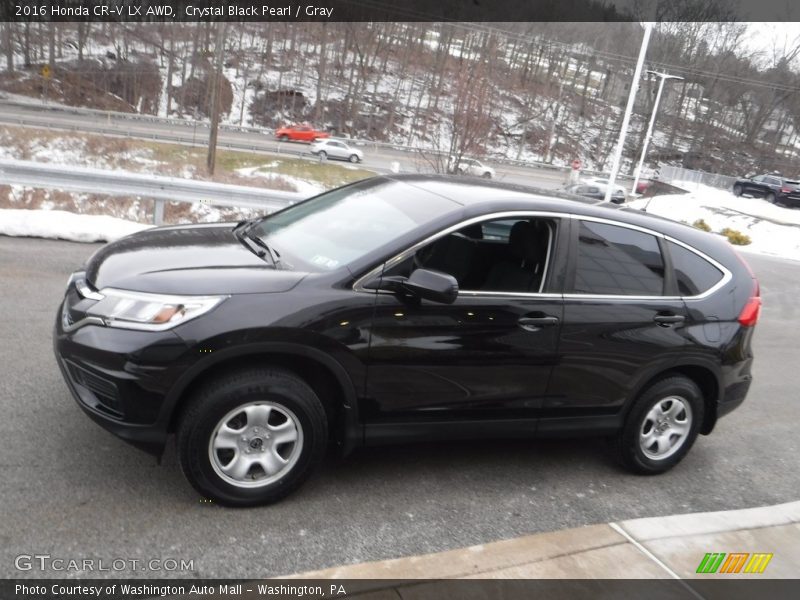Crystal Black Pearl / Gray 2016 Honda CR-V LX AWD