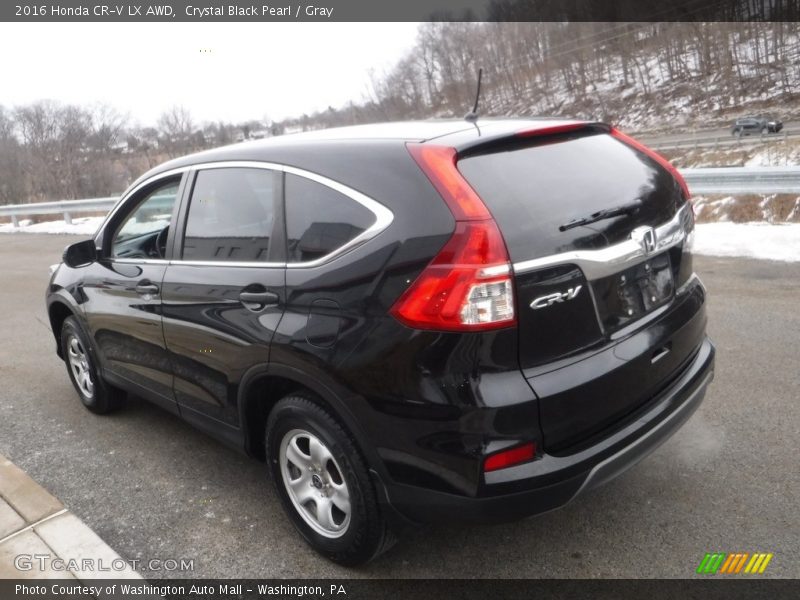 Crystal Black Pearl / Gray 2016 Honda CR-V LX AWD