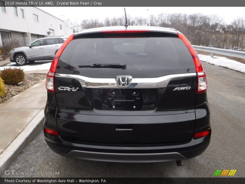 Crystal Black Pearl / Gray 2016 Honda CR-V LX AWD