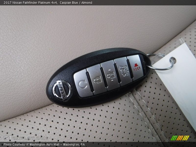 Caspian Blue / Almond 2017 Nissan Pathfinder Platinum 4x4