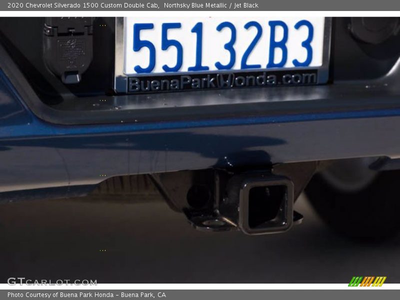Northsky Blue Metallic / Jet Black 2020 Chevrolet Silverado 1500 Custom Double Cab