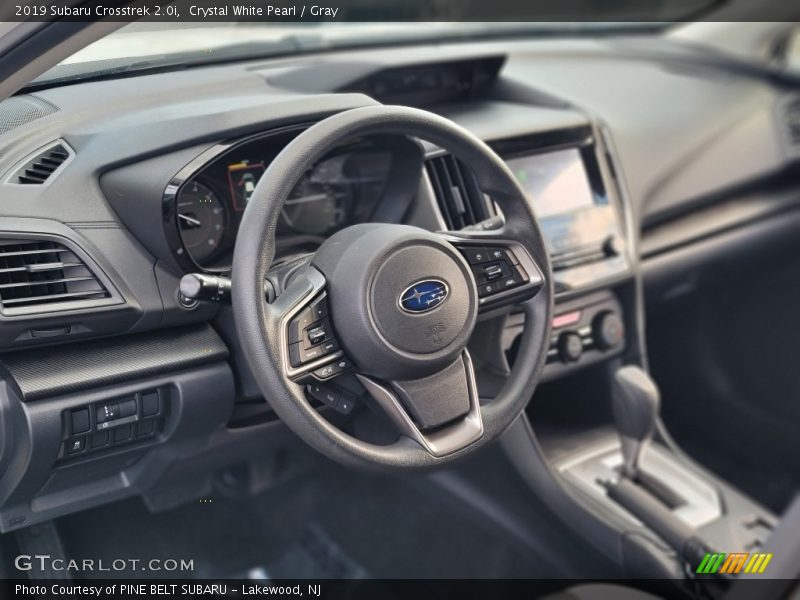 Crystal White Pearl / Gray 2019 Subaru Crosstrek 2.0i