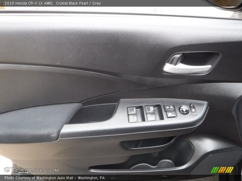 Crystal Black Pearl / Gray 2016 Honda CR-V LX AWD
