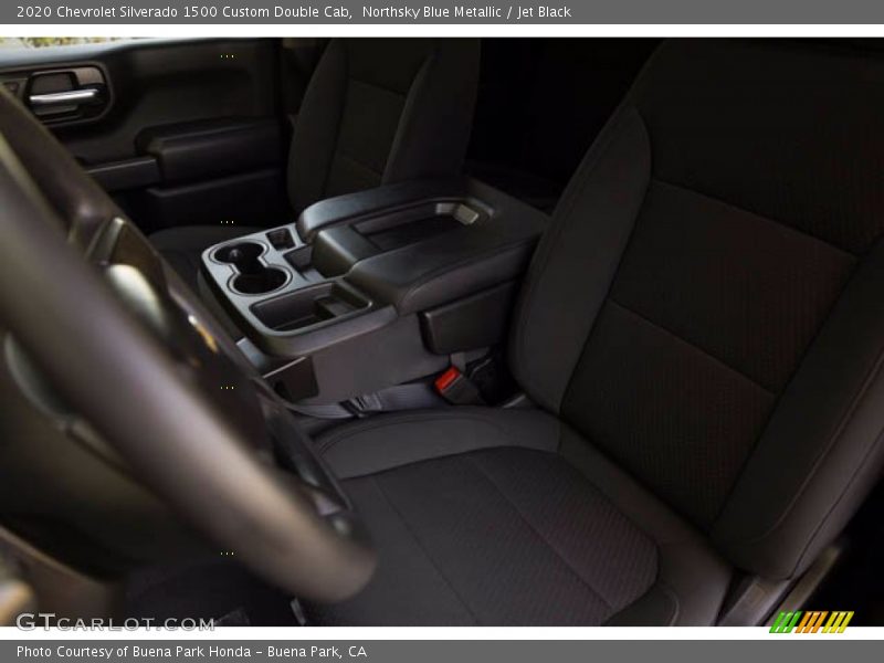 Northsky Blue Metallic / Jet Black 2020 Chevrolet Silverado 1500 Custom Double Cab