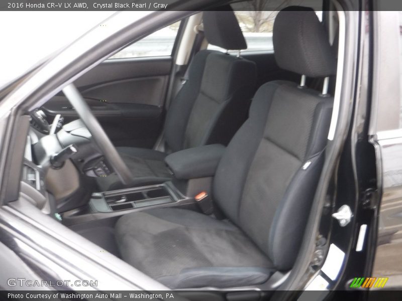 Crystal Black Pearl / Gray 2016 Honda CR-V LX AWD