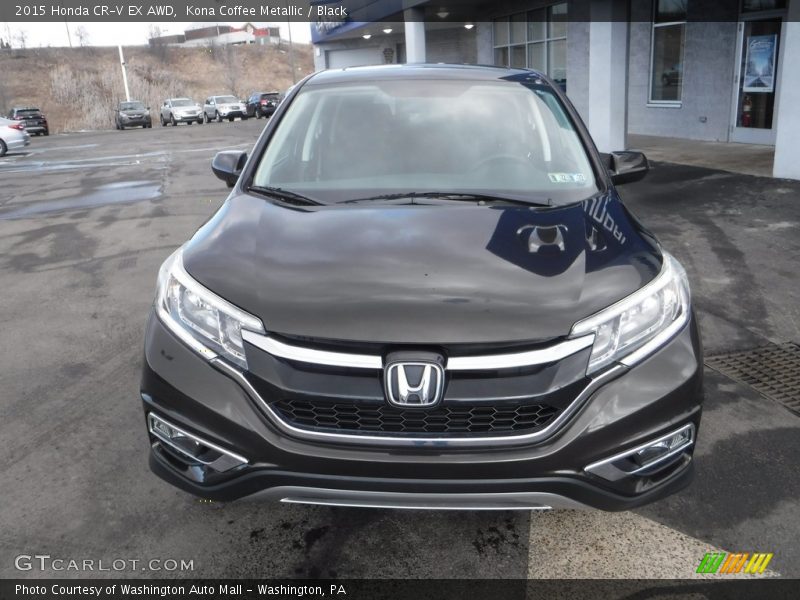 Kona Coffee Metallic / Black 2015 Honda CR-V EX AWD