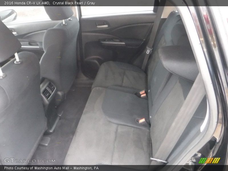 Crystal Black Pearl / Gray 2016 Honda CR-V LX AWD