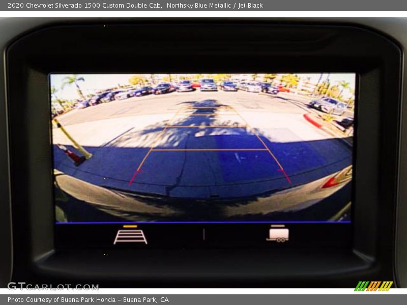 Northsky Blue Metallic / Jet Black 2020 Chevrolet Silverado 1500 Custom Double Cab