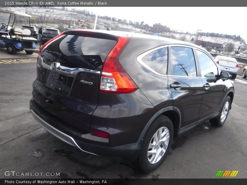 Kona Coffee Metallic / Black 2015 Honda CR-V EX AWD