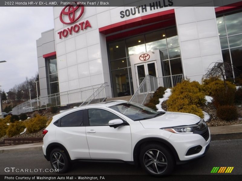 Platinum White Pearl / Black 2022 Honda HR-V EX-L AWD