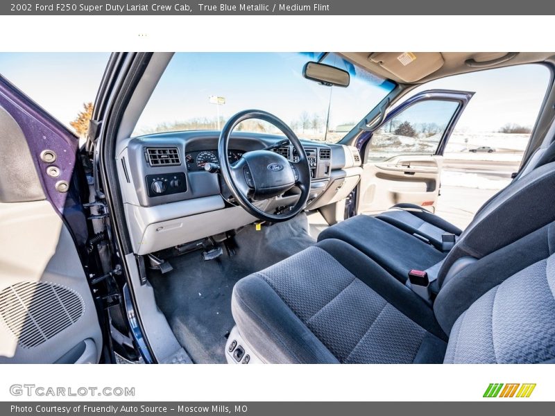  2002 F250 Super Duty Lariat Crew Cab Medium Flint Interior
