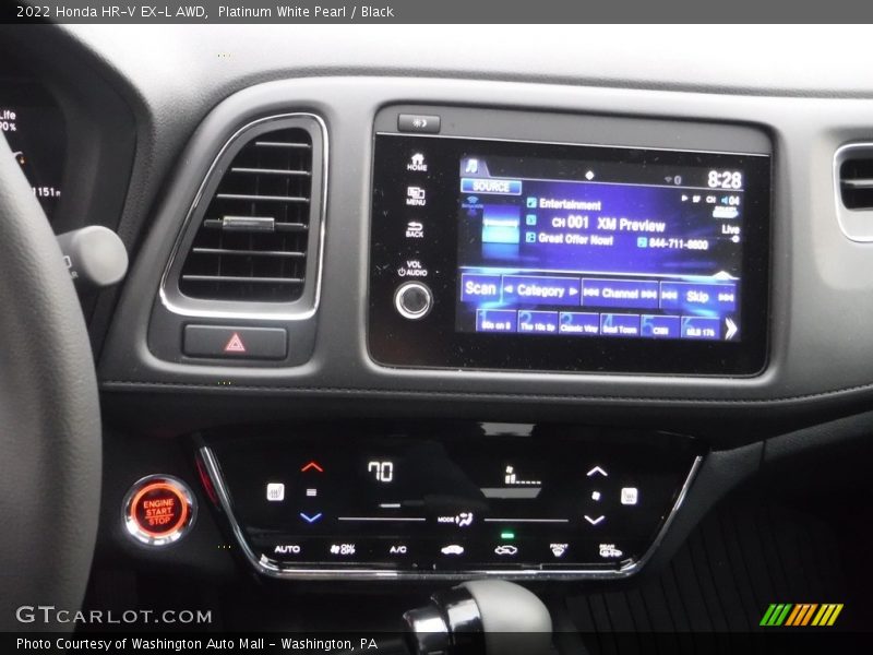 Platinum White Pearl / Black 2022 Honda HR-V EX-L AWD