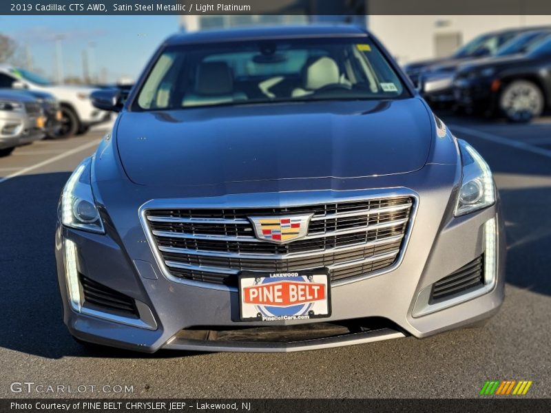 Satin Steel Metallic / Light Platinum 2019 Cadillac CTS AWD