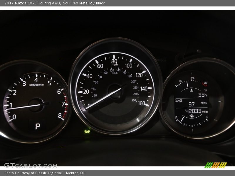 Soul Red Metallic / Black 2017 Mazda CX-5 Touring AWD